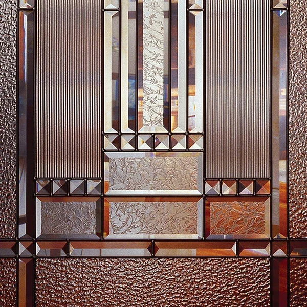 Feather River Doors 36 in. x 80 in. 1 Lite Unfinished Oak Preston Patina Woodgrain Interior Door Slab
