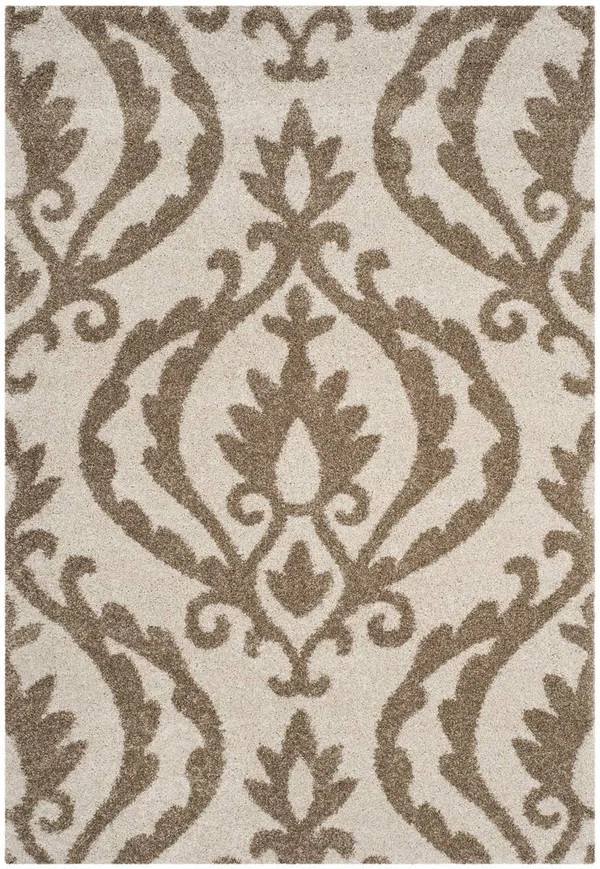 Safavieh Florida Shag Cream & Beige 5&-3x22 x 7&-6x22 Rug