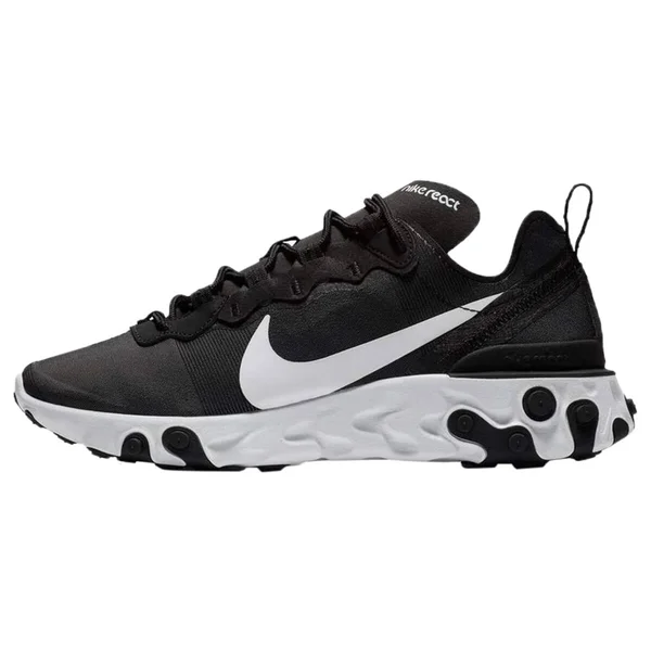 Nike, Women React Element 55 Sneakers Black 5