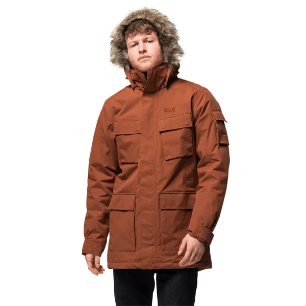 Jack Wolfskin Glacier Canyon Parka Men Copper