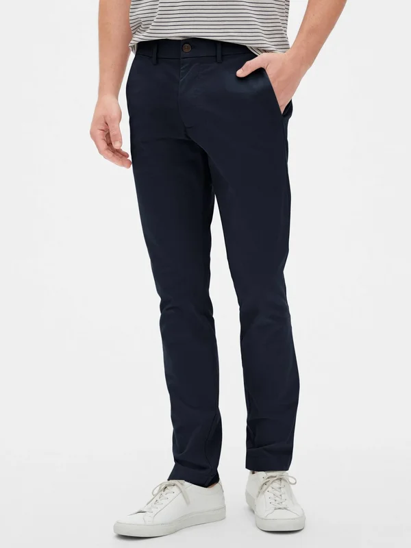Gap Men's Modern Khakis in Skinny Fit with Gapflex New Classic Navy Size 40W