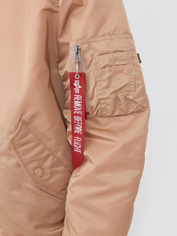 Alpha Industries Women's MA-1 W Flight Jacket - Rose Gold, M