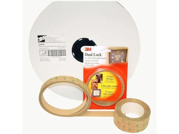 3M Dual Lock Low Profile Reclosable Fastener SJ4570, Clear, 5/8 in x 50 yd