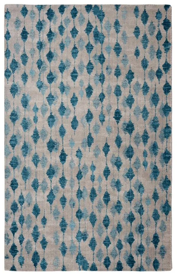 Rugsmith Pendant Blue Contemporary Modern Area Rug - 5&6 inch x 8&6 inch