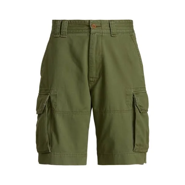 Ralph Lauren Men's 10.5-inch Classic Fit Twill Cargo Shorts - Size 31 in Army Olive