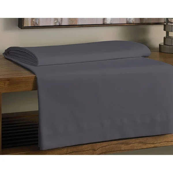GOTS Certified 300TC Organic Cotton Sateen Wrinkle Resistant Flat Sheets - Sand - King