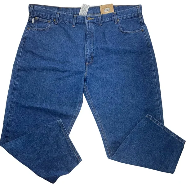 Carhartt Relaxed Fit Tapered Leg Jean (Darkstone) Men's Jeans