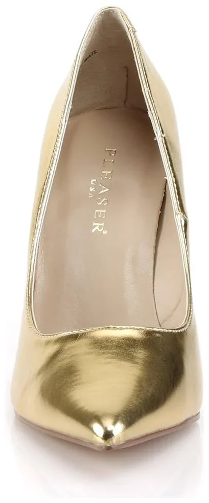 Pleaser - CLASSIQUE-20 5, Gold Met PU