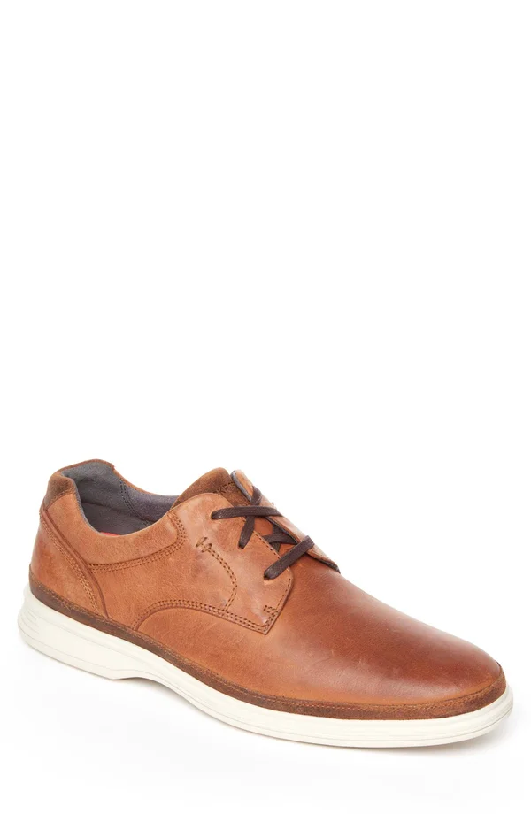 Rockport Mens Dressports 2 Go Plain Toe Shoes - Size 8.5 M - Brown