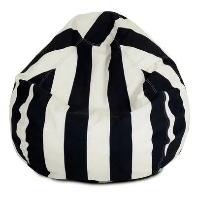 Bean Bag Chair Trule Teen Upholstery Color: Black - Size: 23'' H x 35'' W x 35'' D