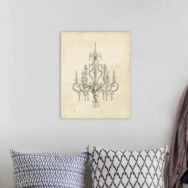 Classical Chandelier III, Canvas Wall Art, 16x20, Great Big Canvas