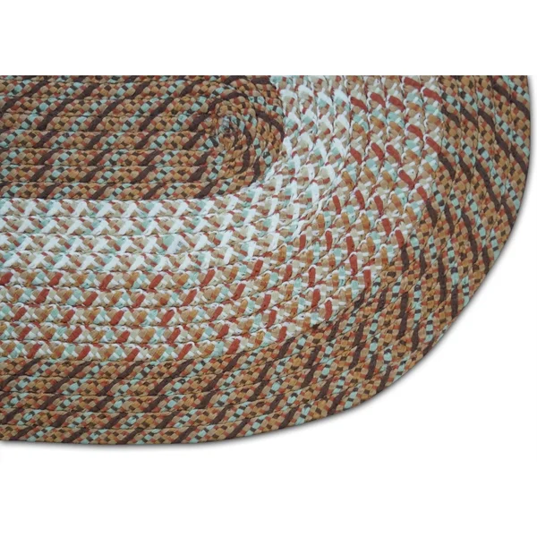 Better Trends SS-3PCB35BU 3 x 5 ft. Reversible Country Braid Rug Set - Burgundy Solid- 3 Piece