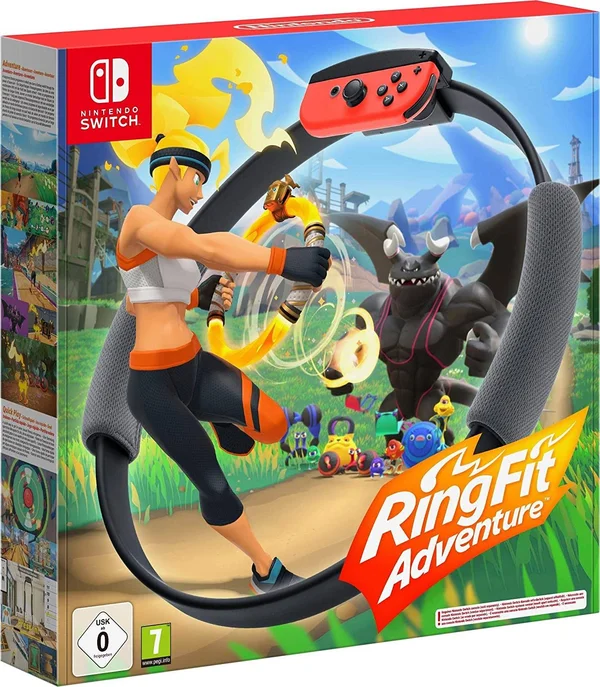 Nintendo Switch Lite (Yellow) Bundle with Ring Fit Adventure