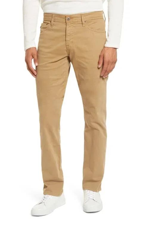 Men's Ag Everett Sud Slim Straight Fit Pants, Size 33 x 34 - Beige