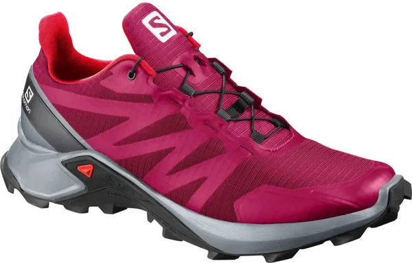 Salomon Women's Supercross Trail Shoes India Ink, White, Black 7.5