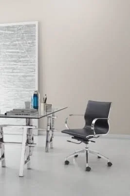 Low Back Glider Home Office Chair - Black by Ashley HomeStore