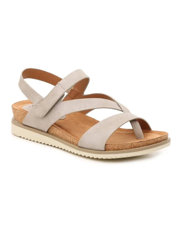Eurosoft Lexie Wedge Sandal, 8.5, Leather