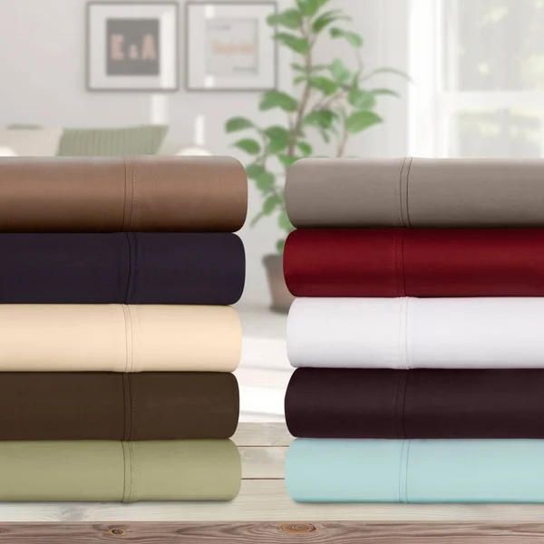 Superior Egyptian Cotton 400 Thread Count Solid Sateen Sheet Set (Twin XL - Pink)