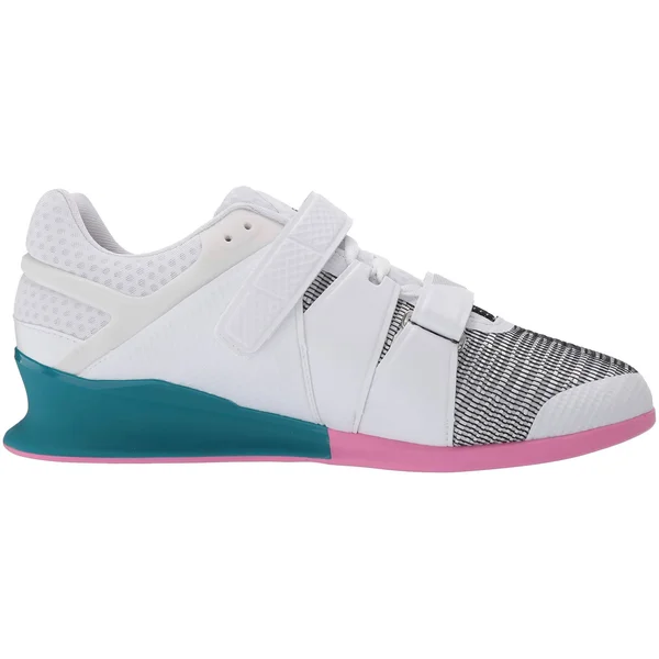 Reebok Legacylifter - White/Seaport Teal/Polished Pink, 8