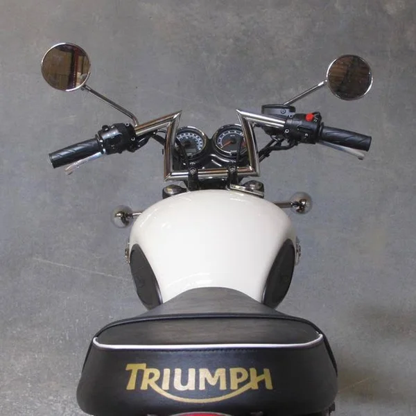 Biltwell - Keystone Handlebars - 1 inch - Chrome Non-Dimpled, Smooth