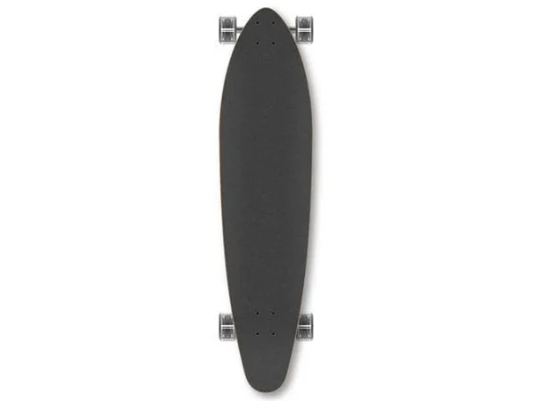 Yocaher Kicktail Blank Longboard Complete - Stained Red