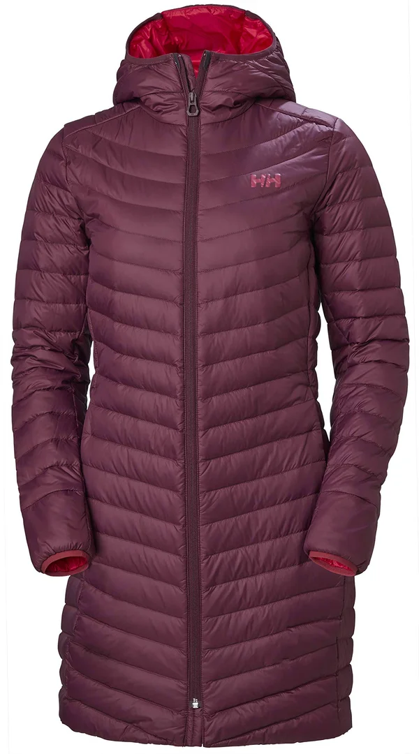 Helly Hansen Womens Verglas Long Down Insulator Jacket Wild Rose M
