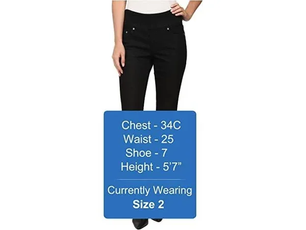 Jag Jeans Nora Pull-On Skinny Knit Denim Jean Women's Jeans Forever Black : 10 (30x22 Waist) 29.5