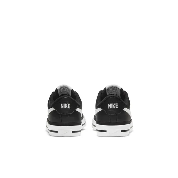 Nike Court Legacy Black/White Grade School Kids& Shoes, Size: 4