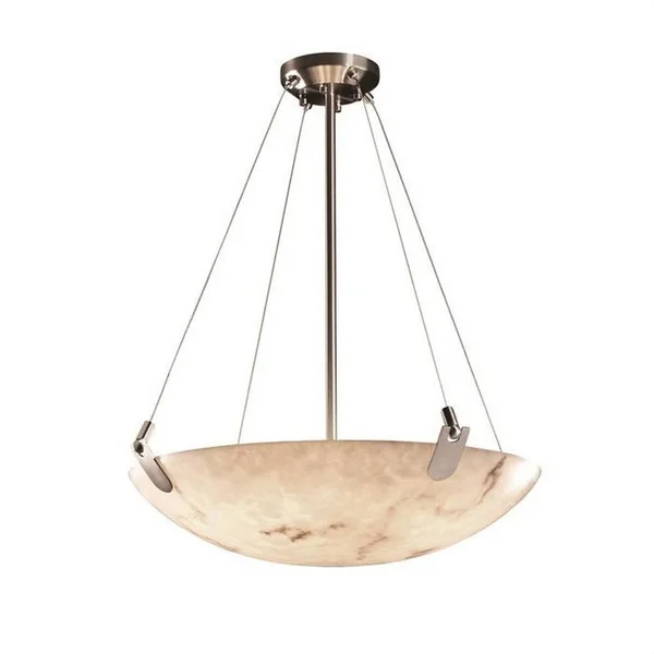 Justice Design-FAL-9622-25-MBLK-LED-5000-24 Pendant Bowl Matte Black