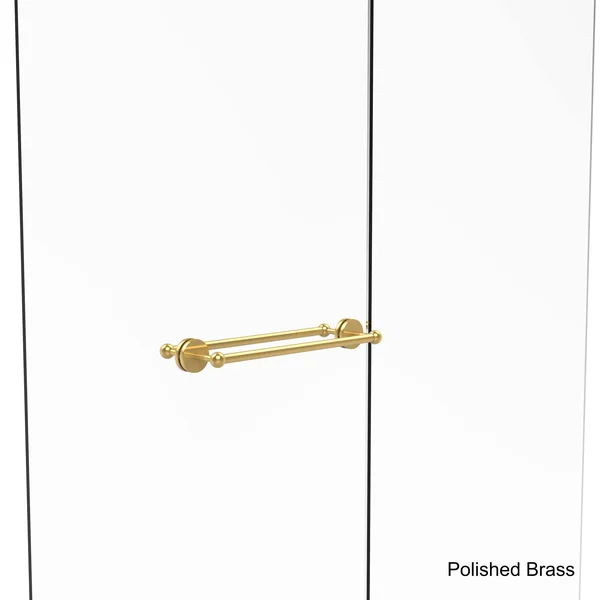 Allied Brass Prestige Skyline Collection 18 inch Back to Back Shower Door Towel Bar Antique Copper