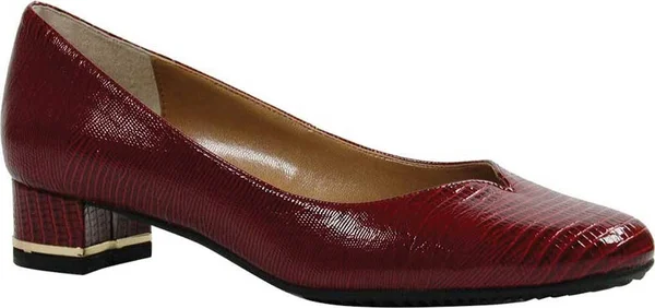 Women's J. Renee Bambalina Low Block Heel Pump - Size: 9, Red
