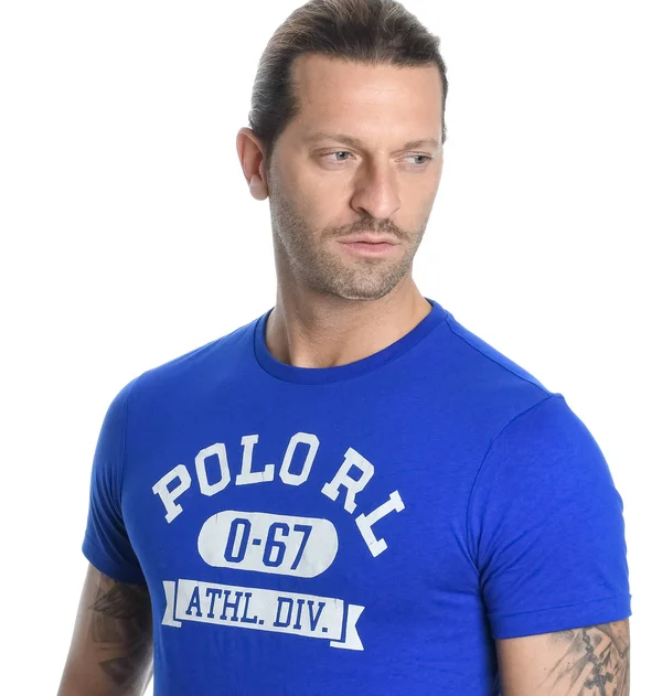 Polo Ralph Lauren 67 Logo Print T-Shirt Blue