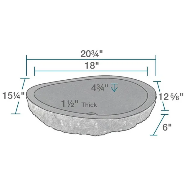 Mr Direct 866 Impala Black Granite Vessel Sink