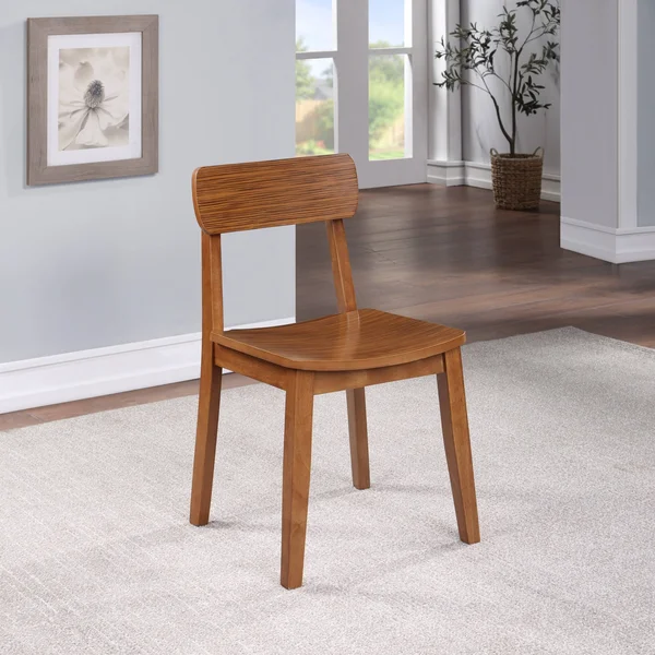 Boraam Ind. Hagen Zebra Series Chair (Set of 2) - Size: Rich Walnut, Brown