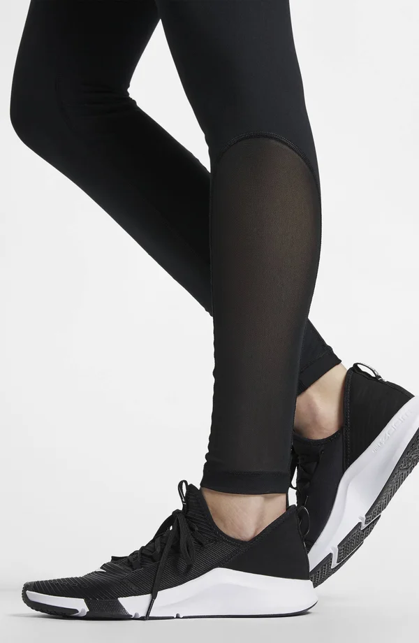 Nike Women's Pro Tights - Black, White - XL