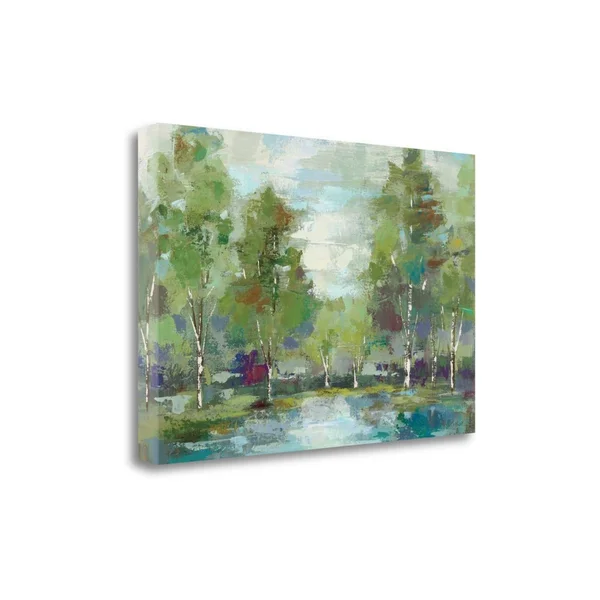 Tangletown Fine Art 32x22 x 47x22 Forest at Dawn Crop Giclee Print on Gallery Wrap Canvas