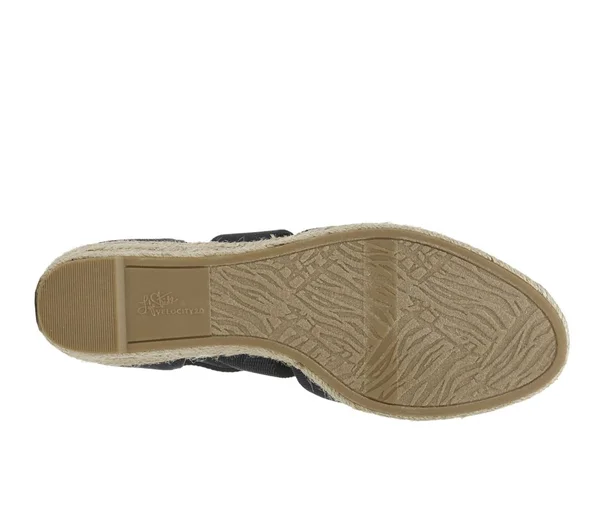 LifeStride Women's Keaton Espadrille Wedge - Navy Solid Canvas
