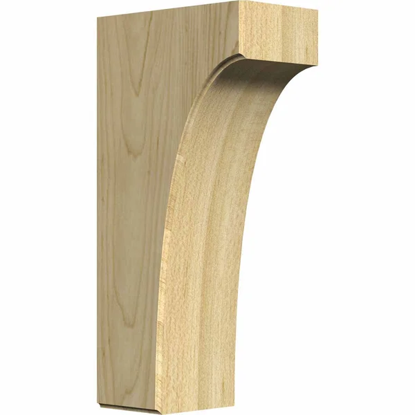 Ekena Millwork 3 1/2x22W x 6x22D x 12x22H Clarksville BRACKET, Maple