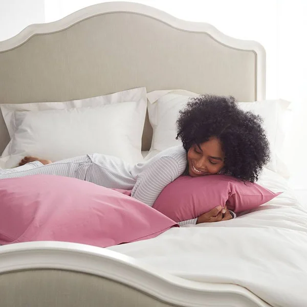 The Company Store Company Cotton 4-Piece Butterscotch Solid 300-Thread Count Cotton Percale Full Sheet Set