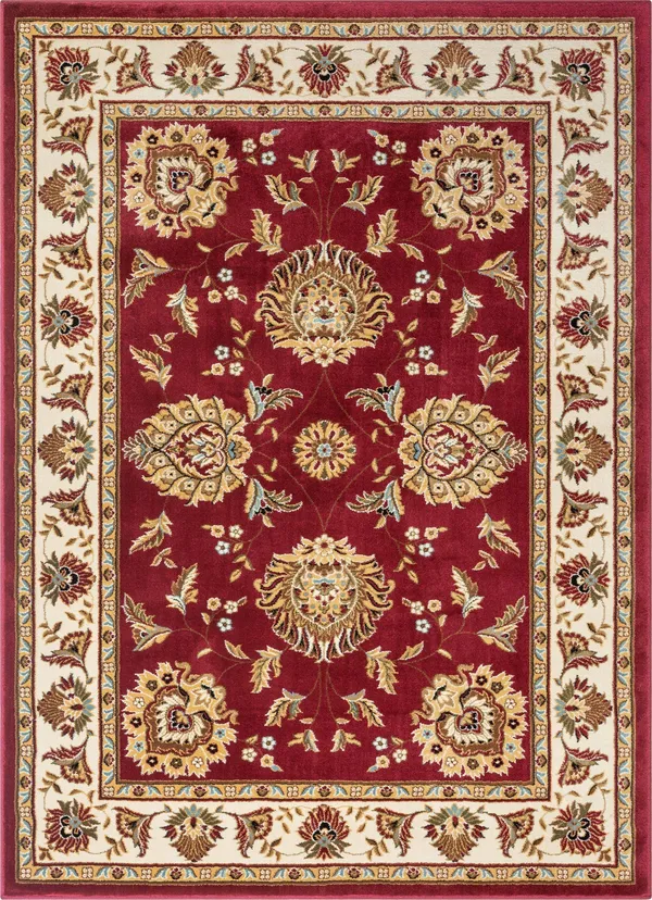 Well Woven Red 6& 7x22 x 9& 3x22 Abbasi Rug Timeless Traditional Rectangle, 3713600-67093