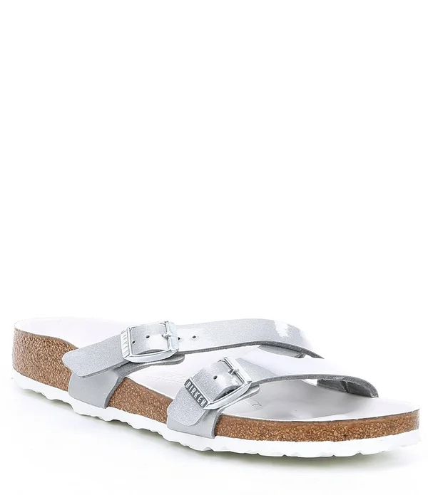 Birkenstock Women's Yao Slide Sandals - Silver