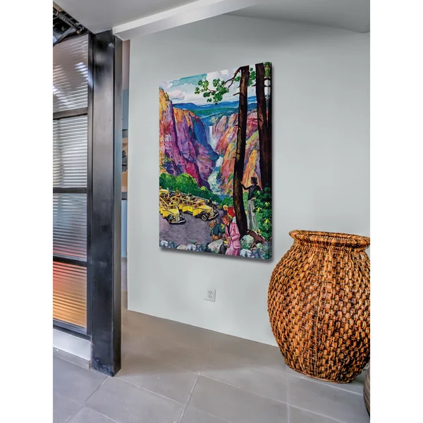 Picturesque View Painting Print on Wrapped Canvas