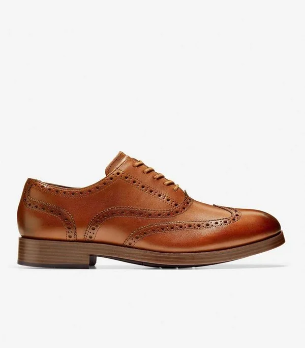 Cole Haan Henry Grand Wingtip Oxford - Brown - Oxfords