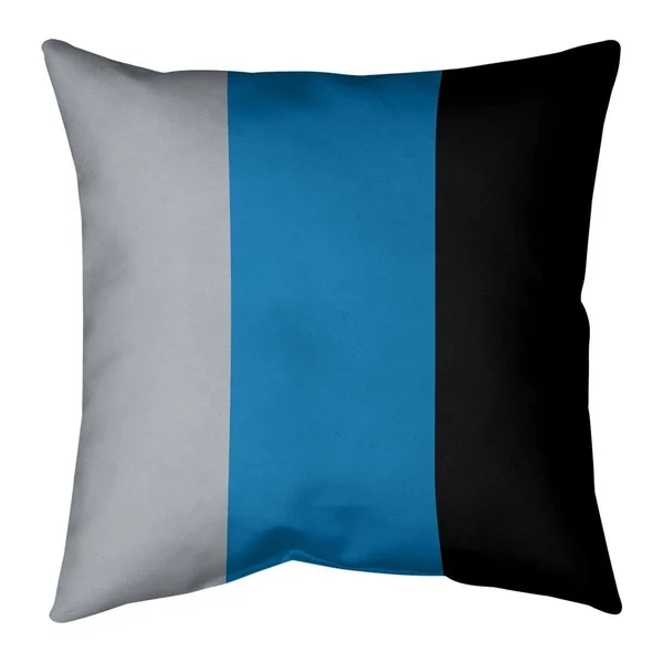 Detroit Detroit Football Stripes Pillow-Faux Suede - 14 x 14 - Square - Zipper Closure - Medium - Removable Cover - Accent