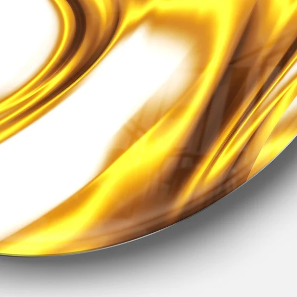 Designart 'Bright Gold Texture Pattern' Abstract Digital Art Round Metal Wall