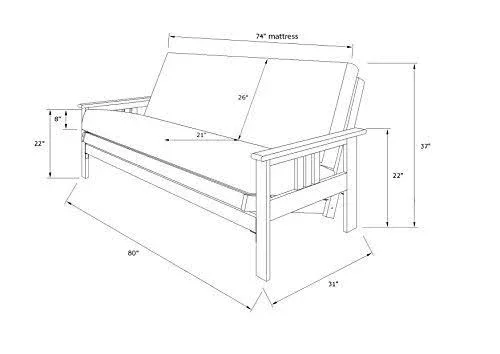 Kodiak Furniture Monterey Full Frame with Storage Drawers-Color:Barbados/Blue, Style:Linen Aqua Mattress