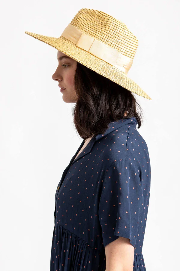 Brixton Joanna Hat in Honey/Honey Size Medium