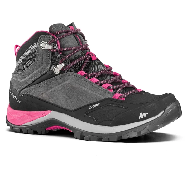 Quechua Women's Mh500 - Waterproof Mid Hiking Boots in Granite, Size 9.5