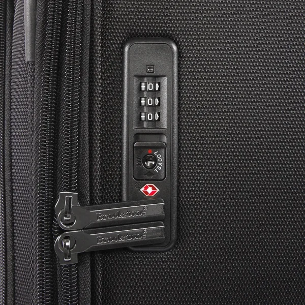 Brookstone Luggage Elswood Spinner Suitcase, Dark Charcoal, Carry-On (21-inch)