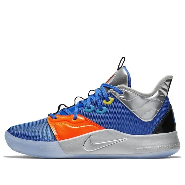 Nike PG 3 Nasa EP Nasa - Racer Blue Silver Basketball Shoes/Sneakers CI2667-400 (US Size 9.5)